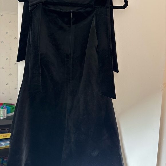 Zara VELVET BOWS DRESS - Picture 8 of 9